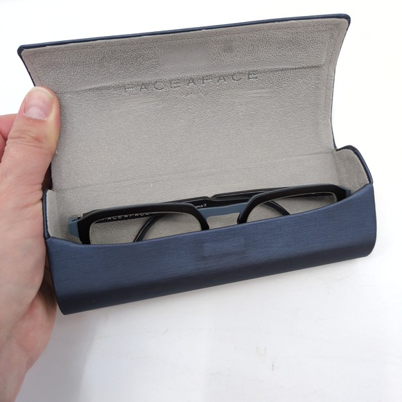 Face a Face Paris Scott 3 TM01 Eyeglasses Mens 51-20-142 Black Blue Titanium - Picture 11 of 13